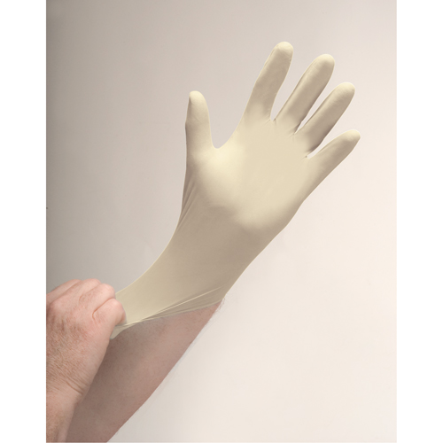 Premium Sensitive Skin Examination Gloves, Large, Latex, 4-mil, Powder-Free, Natural Equipex