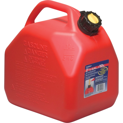 Jerry Cans, 2.5 US gal./10 L, Red, CSA Compliant/ULC Equipex