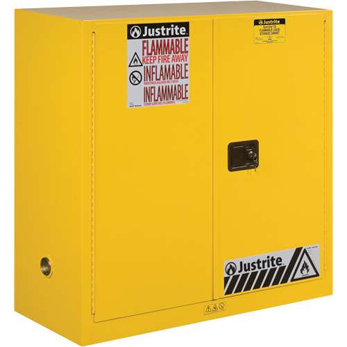 Armoires Sure-Grip EX pour produits inflammables, 30 gal., 2 Porte(s), 43" La x 44" h x 18" p Equipex