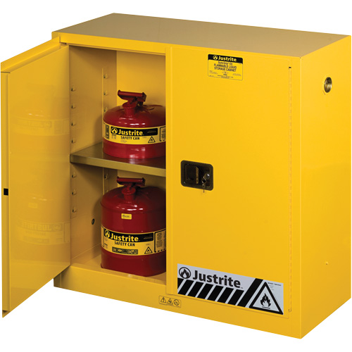 Armoires Sure-Grip EX pour produits inflammables, 30 gal., 2 Porte(s), 43" La x 44" h x 18" p Equipex