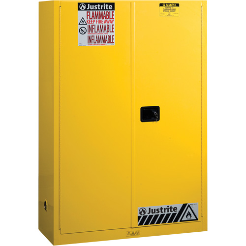 Armoires Sure-Grip EX pour produits inflammables, 45 gal., 2 Porte(s), 43" La x 65" h x 18" p Equipex