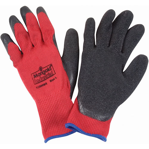 Gants enduits de latex de caoutchouc naturel, 9/Grand, R&ecirc;vetement Latex de caoutchouc, Calibre 10, Enveloppe en Polyester/Coton Equipex