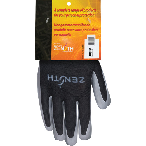 Premium Comfort Coated Gloves, 9/Large, Nitrile Coating, 13 Gauge, Polyester Shell Equipex