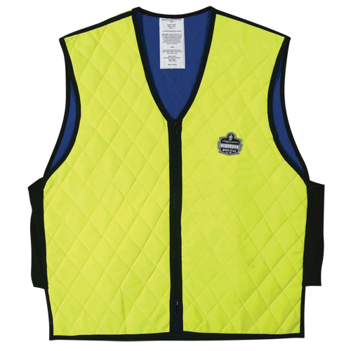 Vestes refroidissantes &agrave; &eacute;vaporation humide Chill-Its 6665, Moyen, Jaune lime haute visibilit&eacute; Equipex