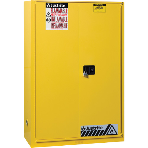 Armoires Sure-Grip EX pour produits inflammables, 45 gal., 1 Porte(s), 43" La x 65" h x 18" p Equipex
