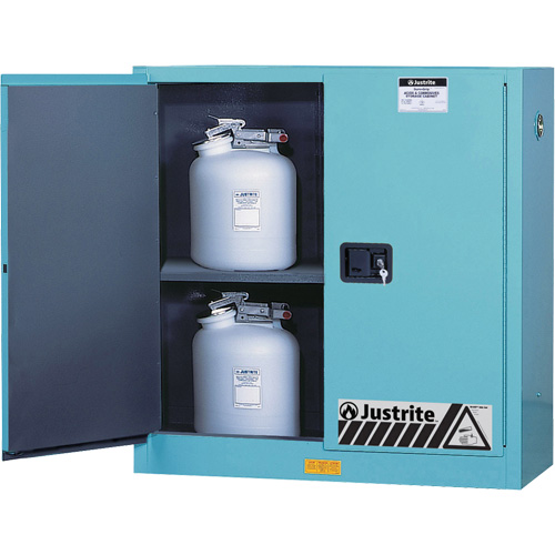 ChemCor&reg; Lined Acid/Corrosive Storage Cabinets, 30 gal., 43" x 44" x 18" Equipex