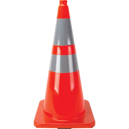 Recessed Cones, 28", Orange, 4" & 6" Reflective Collar(s) Equipex