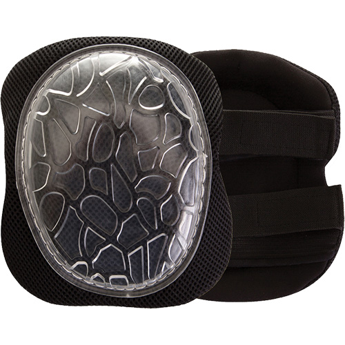 Genouill&egrave;res confortables, Style Boucles et crochets, Prot&egrave;ge-genoux Plastique, Tampons Gel Equipex