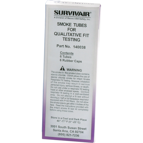 Fit Test Kits - Replacement Tubes, Qualitative, Smoke Testing Solution Equipex