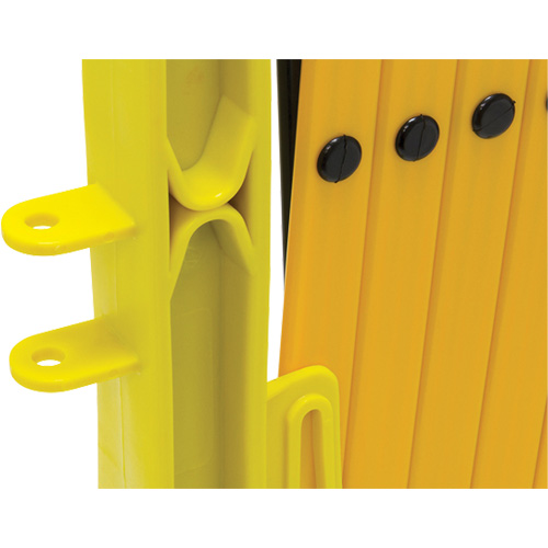 Xpandit Barricade, 36" H x 11.5' L, Black/Yellow Equipex