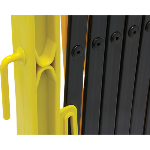 Xpandit Barricade, 36" H x 11.5' L, Black/Yellow Equipex