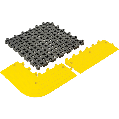 Tapis Ergodeck tout usage No 564 & No 566, PVC, 1-1/2' la c, 1-1/2' lo, 7/8" &eacute;paisseur, Charbon Equipex