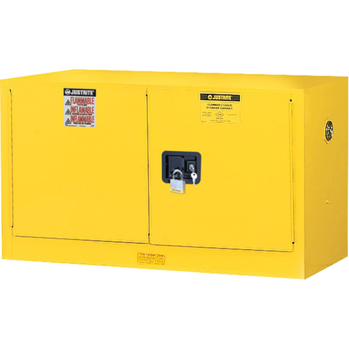Armoire de s&eacute;curit&eacute; murale pour produits inflammables EX Sure-Grip , 17 gal., 2 Porte(s), 43" La x 24" h x 18" p Equipex