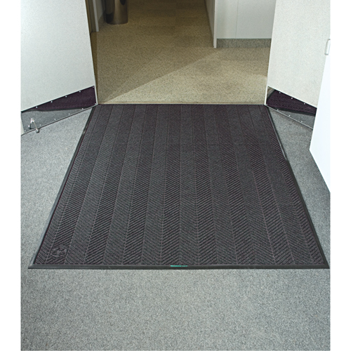 Tapis Waterhog Eco Elite, Essuie-pieds/grattoir, 3' x 5' x 3/8", Cendre grise Equipex