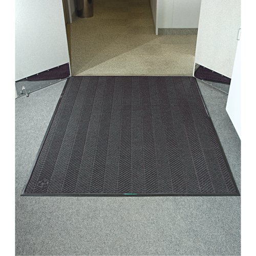 Tapis Waterhog Eco Elite, Essuie-pieds/grattoir, 6' x 8' x 3/8", Cendre grise Equipex