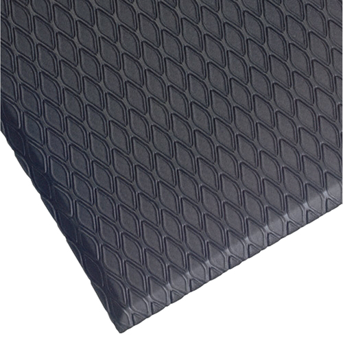 Cushion Max Mats, Diamond, 3' x 5' x 5/8", Charcoal, Nitrile/PVC Equipex