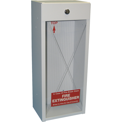 Armoires pour extincteurs mont&eacute;es sur surface, 8,5" la x 20,5" h x 6" p Equipex