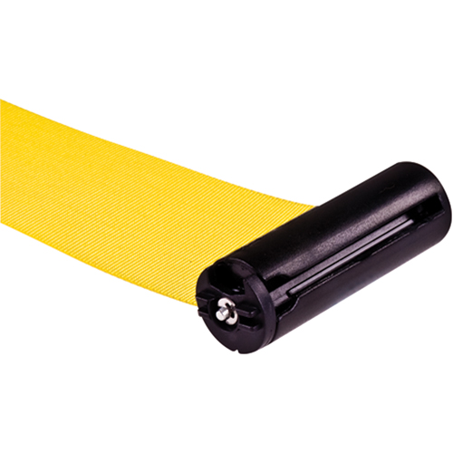Poteau r&eacute;cepteur pour barri&egrave;res sur pieds pour le contr&ocirc;le des foules, Hauteur de 35", Jaune Equipex