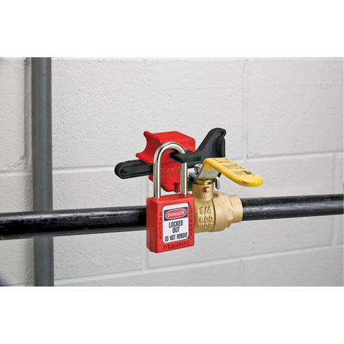 Seal Tight Handle-On Valve Lockouts, Ball Type Equipex