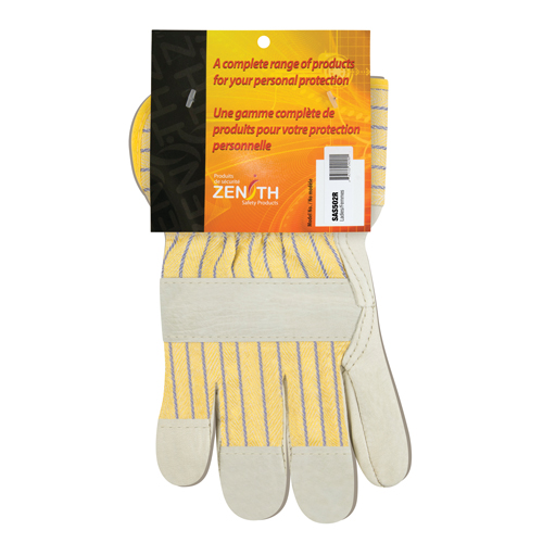 Standard-Duty Dry-Palm Fitters Gloves, Ladies, Grain Cowhide Palm, Cotton Inner Lining Equipex