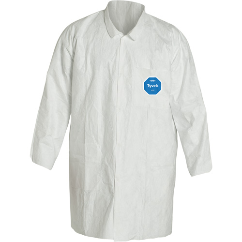Lab Coat, Tyvek&reg; 400, White, Small Equipex