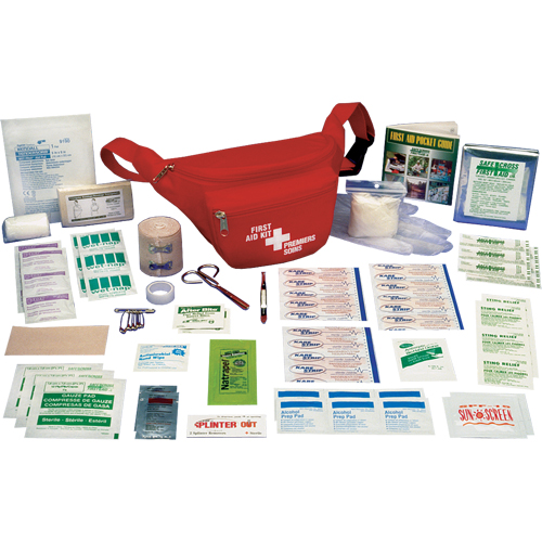 Trousses de premiers soins pour randonneur p&eacute;destre, Dispositif m&eacute;dical Classe 1, Sac en nylon Equipex