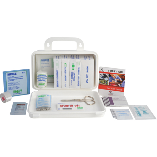 Trousse sp&eacute;cialis&eacute;e pour l'Ontario - Trousse de premiers soins pour camion, Dispositif m&eacute;dical Classe 1, Boîte en m&eacute;tal Equipex