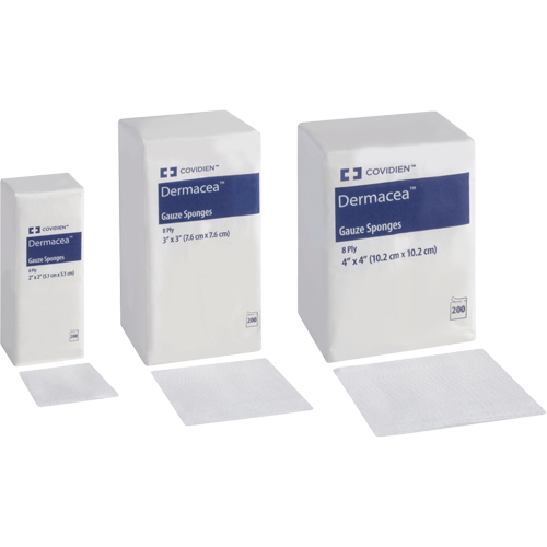 &eacute;ponges de gaze, Tampon, 3" lo x 3" la, Dispositif m&eacute;dical Classe 1 Equipex
