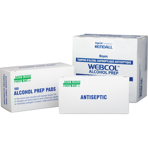 Tampons alcoolis&eacute;s, Serviette, Antiseptique Equipex