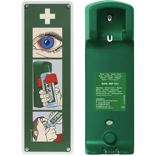 Support mural pour solution ophtalmique Cederroth Equipex