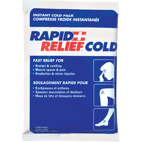 Instant Compress Packs, Cold, Single Use, 4" x 6"/6" x 4" Equipex