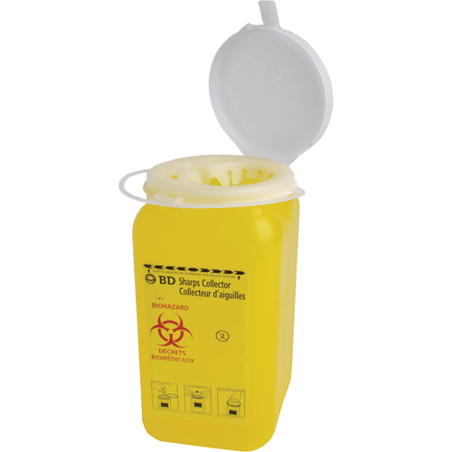 BD Sharps Collectors, 1.4 L  Capacity Equipex