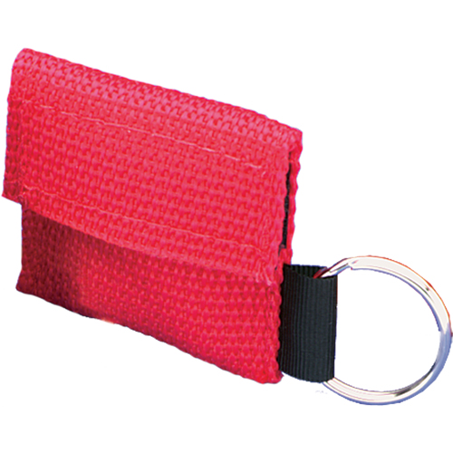 CPR Faceshields In Pouch with Key Ring, Single Use Faceshield, Class 2 Equipex