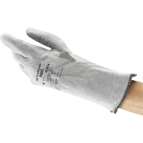 Gants souples Crusader 42-474, Nitrile, T-Grand, Prot&egrave;ge jusqu'&agrave; 400° F (204° C) Equipex