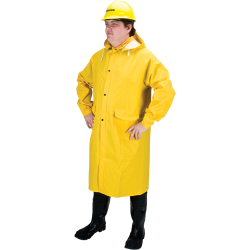 RZ200 Long Rain Coat, Polyester, Large, Yellow Equipex