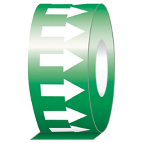 Pipe Marker, 108', White on Green Equipex