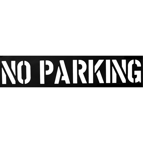 Pochoirs pour parc de stationnement, Anglais, 12" Equipex