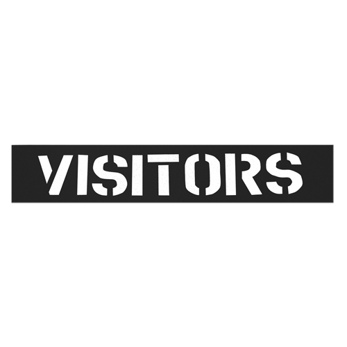 Pochoirs pour parc de stationnement, Anglais, 12" Equipex