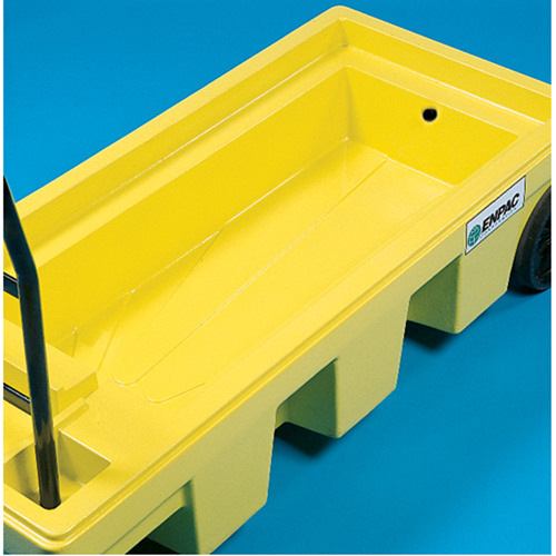 Poly-Spillcart Cart, 66.5" L x 29" W x 43.9" H, 57 US gal. Spill Cap. Equipex
