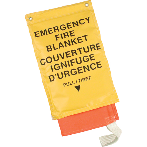 Emergency Fire Blankets, Fibreglass, 72"L x 72"W Equipex