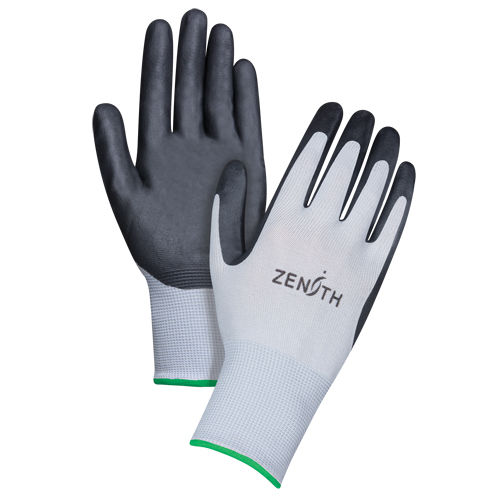 Lightweight Breathable Coated Gloves, 8/Medium, Foam Nitrile Coating, 13 Gauge, Polyester Shell Equipex