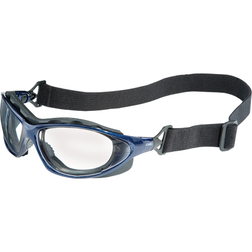Uvex HydroShield&reg; Seismic&reg; Safety Goggles, Clear Lens, Anti-Fog/Anti-Scratch, Closed Vent Equipex