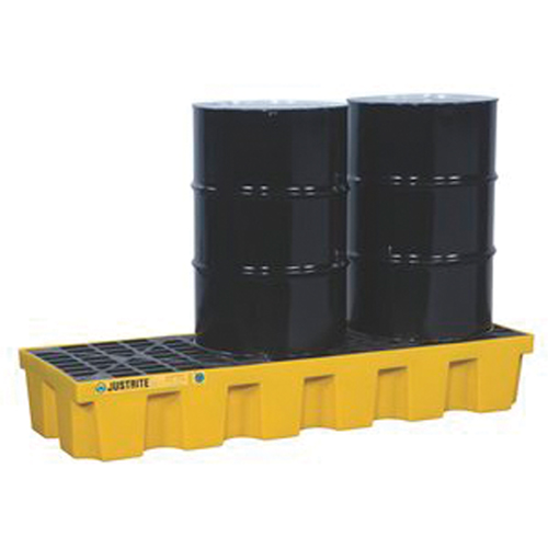 EcoPolyBlend Spill Control Pallets - Without Drain, 75 US gal. Spill Capacity, 73" x 25" x 11.6" Equipex