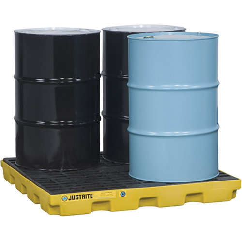 EcoPolyBlend Accumulation Centers, 49 US gal. Spill Capacity, 49" x 49" x 5.5" Equipex