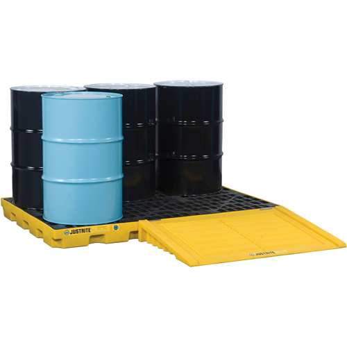 EcoPolyBlend Accumulation Centers, 73 US gal. Spill Capacity, 73" x 49" x 5.5" Equipex