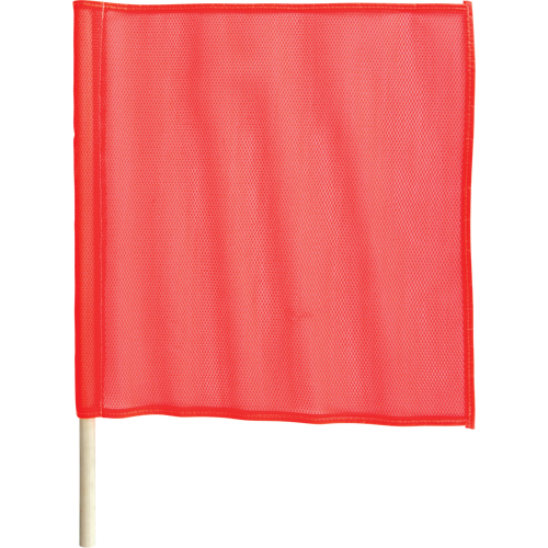 Traffic Safety Flags, Mesh, With Handle Equipex