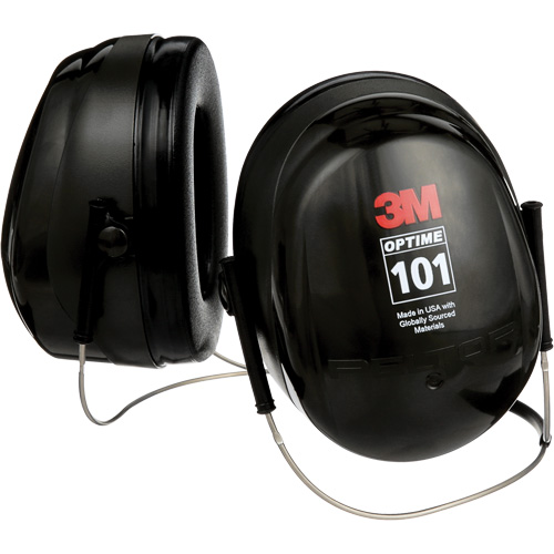 Peltor Optime 101 Series Earmuffs, Neckband, 26 NRR dB Equipex