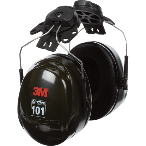 Peltor Optime 101 Series Earmuffs, Cap Mount, 24 NRR dB Equipex