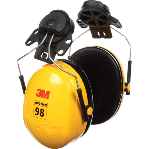 Peltor Optime 98 Series Earmuffs, Cap Mount, 23 NRR dB Equipex