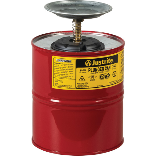 Bidons plongeurs, Capacit&eacute; de 1 gal. US Equipex